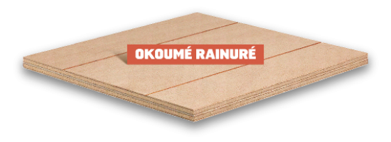 Okoume Rainuré